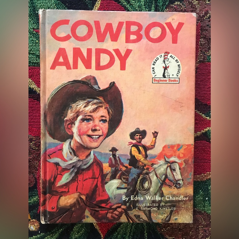 Cowboy Andy Hardcover - Vintage Retro 1959 Random House Beginner Books